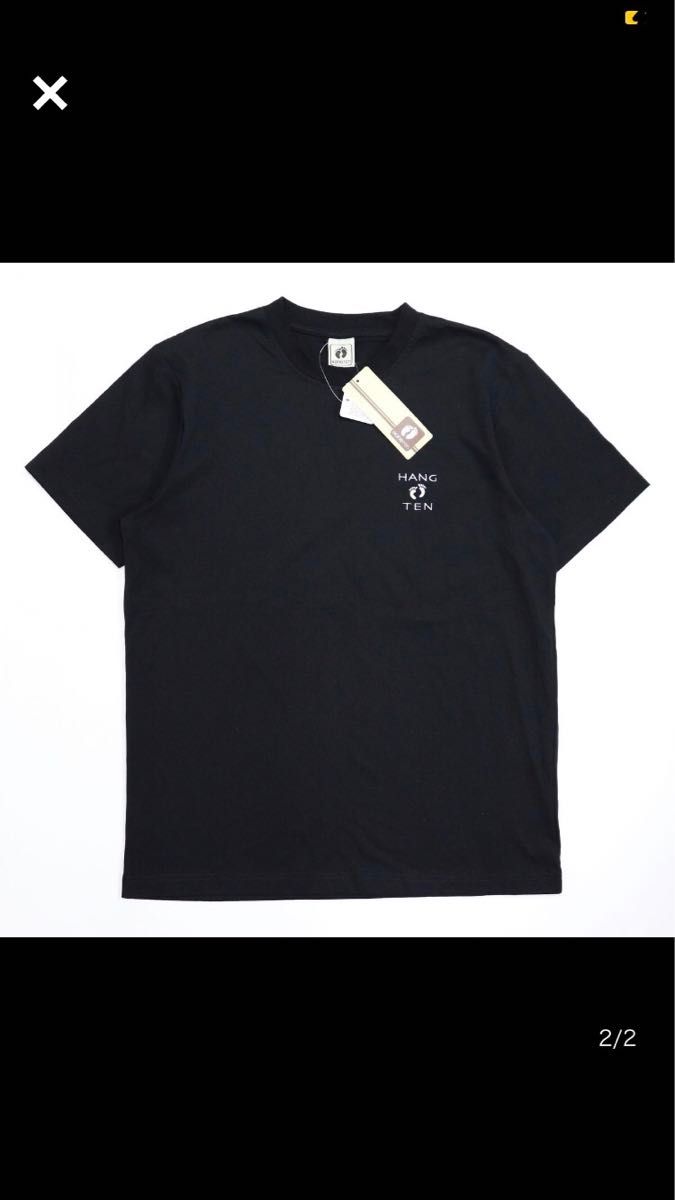 ハンテン HANGTEN 新品 メンズ 快適 カジュアル シンプル 半袖Tシャツ 黒 XLサイズ [SM376-NE5-LL]