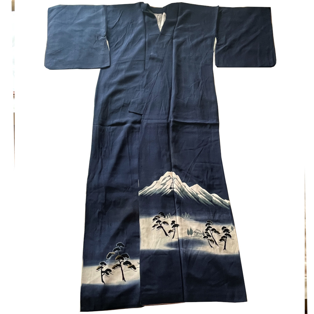 H1814 Kyoto high class silk brand new hand .. visit wear kimono . lady's Japanese clothes .. trunk reverse side attaching remake hand made 