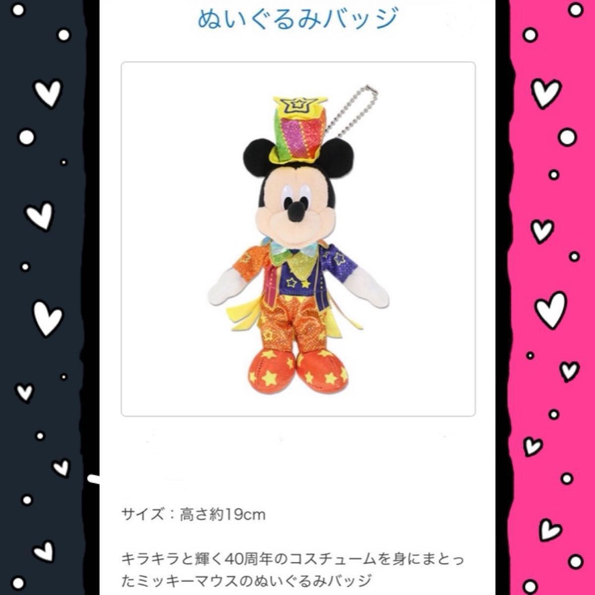 ディズニーランド ミッキー ぬいぐるみバッジ ディズニー ディズニーランド ミッキー ぬいぐるみバッジ ディズニー