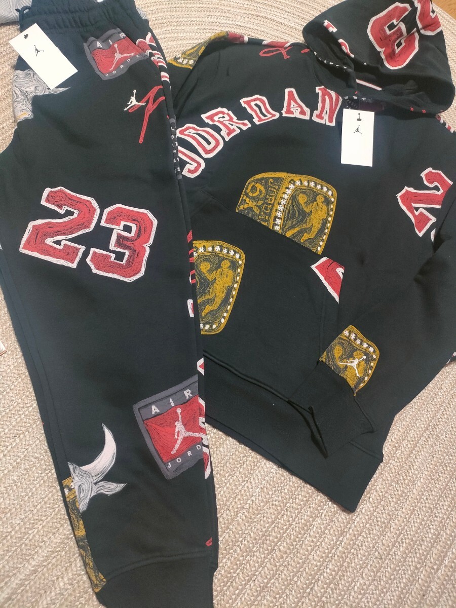 7412円 新品 未使用 NIKE JORDAN 総柄 イラスト柄 スウェット 7412円 新品 未使用 NIKE JORDAN 総柄 イラスト柄 スウェット