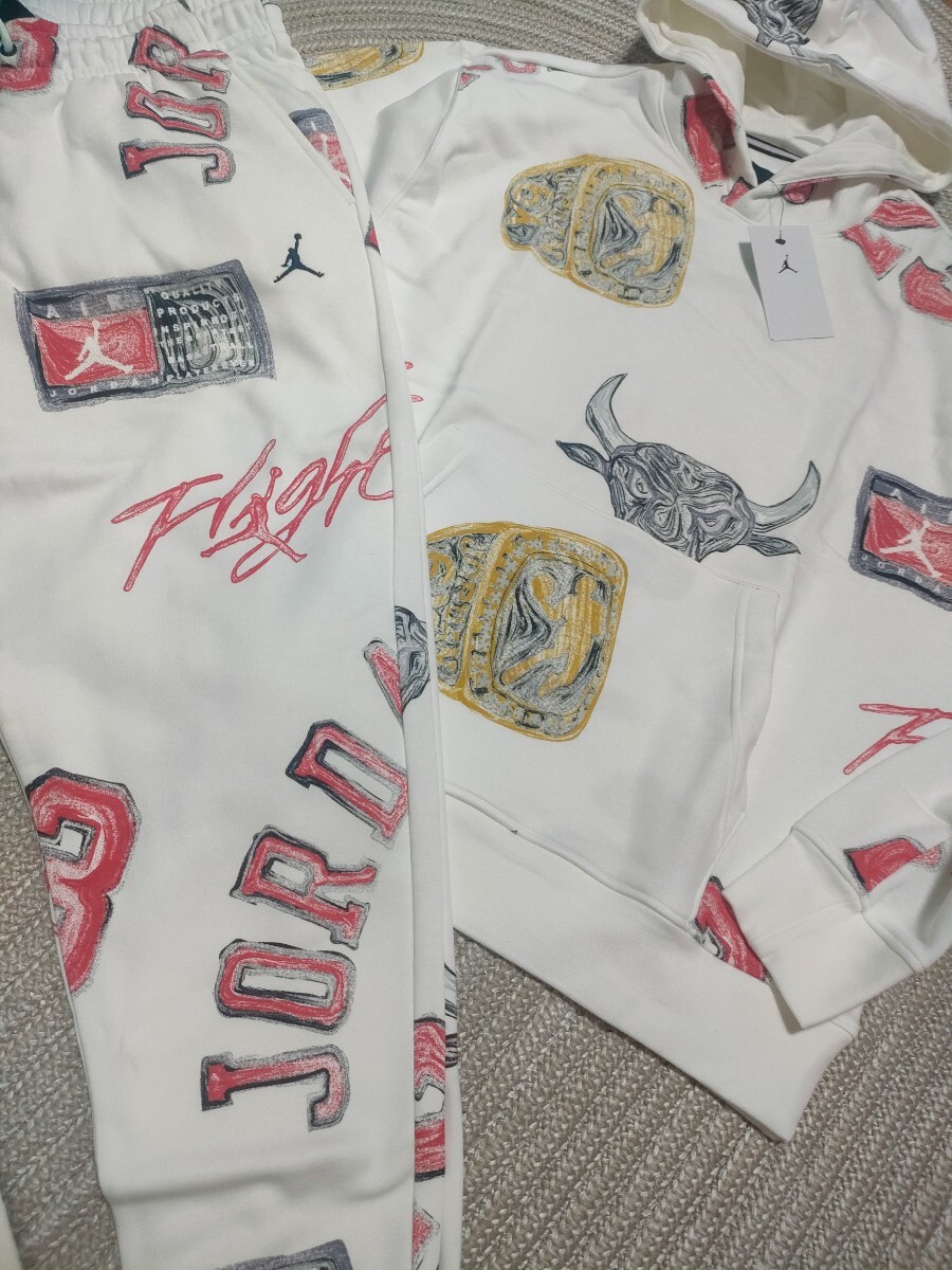 新品 未使用 NIKE JORDAN 総柄 イラスト柄 スウェット 新品 未使用 NIKE JORDAN 総柄 イラスト柄 スウェット