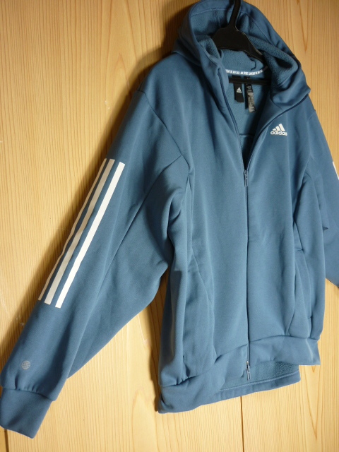 ⅰ76*adidas( Adidas )*[ с капюшоном жакет + брюки * выставить ] оттенок голубого * подробно о товаре. запись документ .**