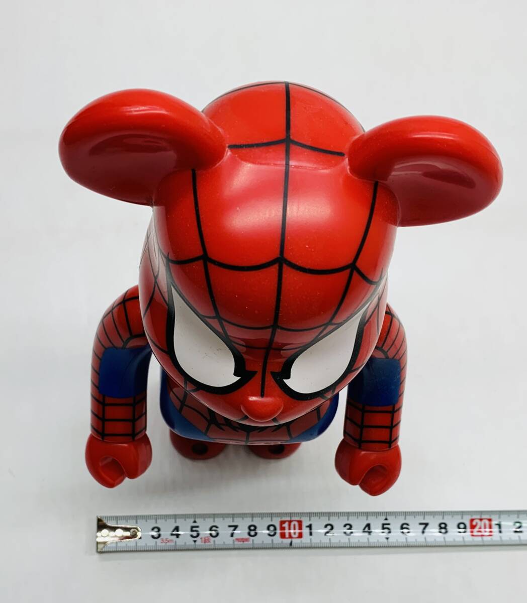 中古 Happyくじ 特賞 BE@RBRICK ベアブリック 400% スパイダーマン ※本体のみ・キズ多数の画像8