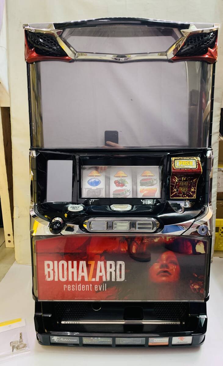 実機パチスロ本体 アデリオン パチスロ バイオハザード7 XE レジデント イービル メダル不要機 スロット BIOHAZARD 7 resident evil の画像2