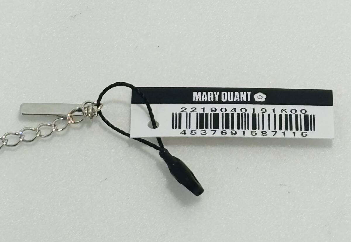 AH1496 未使用 MARY QUANT マリークワント ネックレス 花柄 フラワー モチーフ NC シルバー メッキ アクセサリー 小物 レディース_画像8