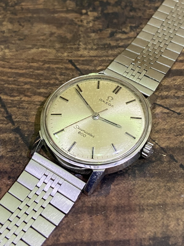 S-241◆1円～◆OMEGA SEAMASTER 600 メンズ腕時計 手巻き オメガ シーマスター 稼動品の画像1