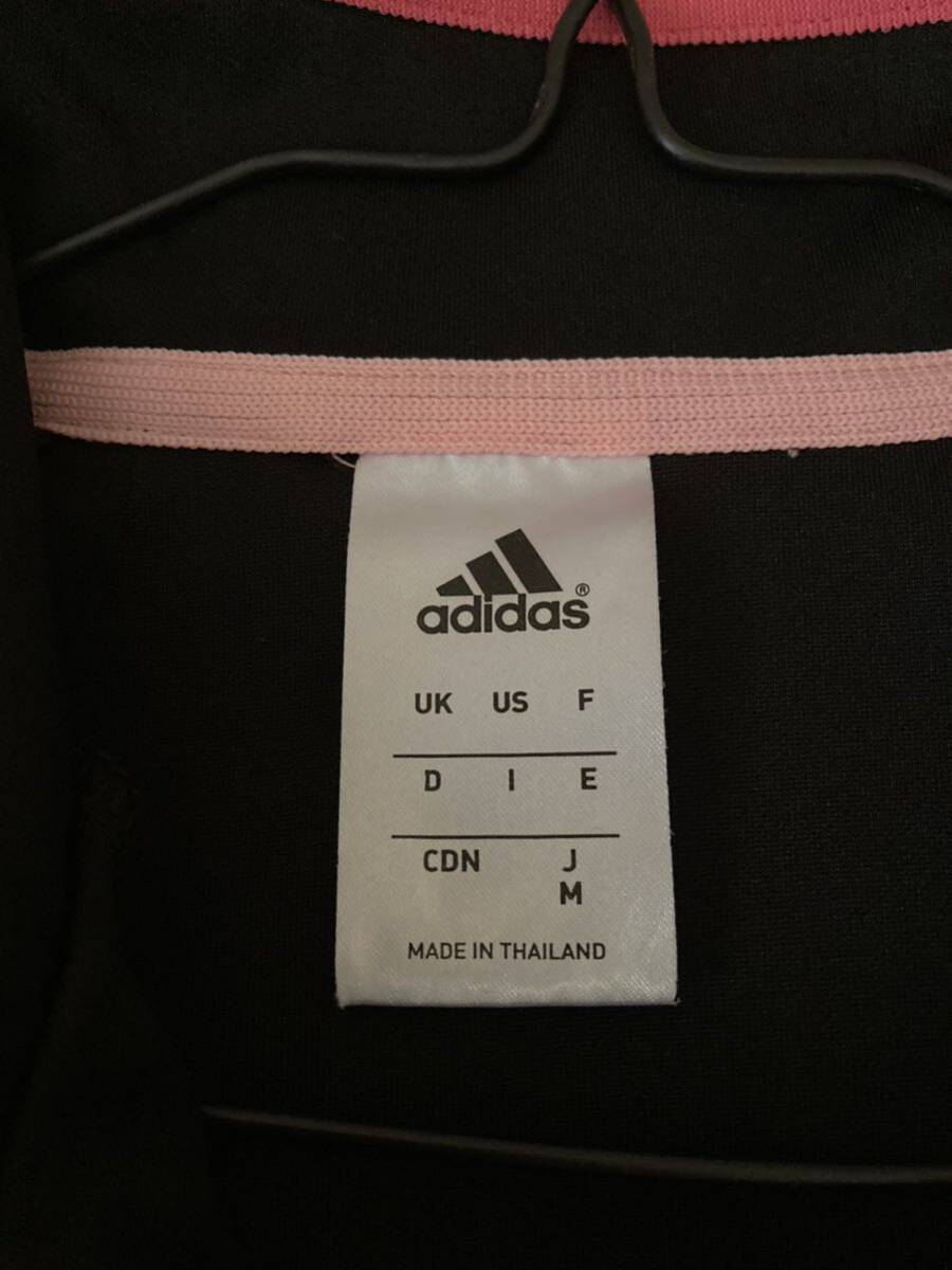 adidas アディダス トラックジャケット ジャージ M ブラック ピンク パンツ スカート_画像4