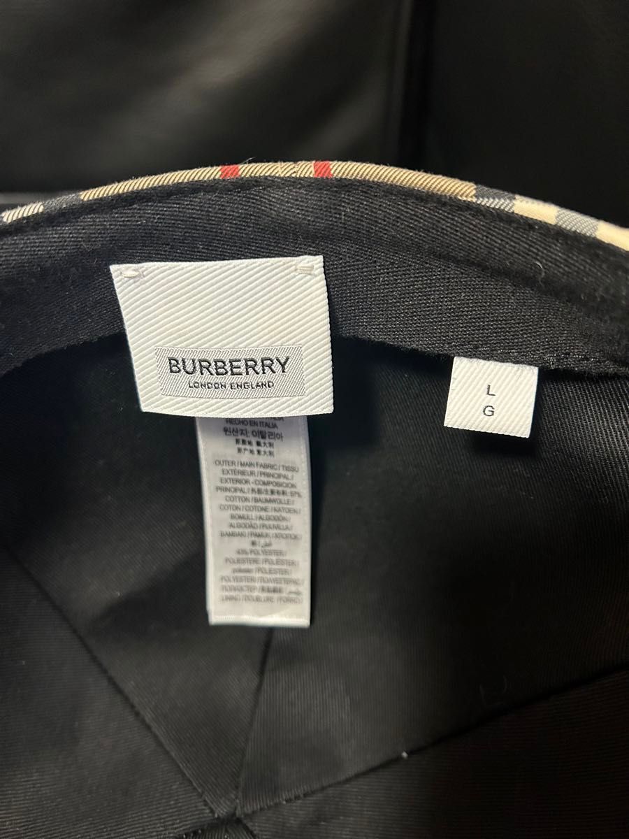 BURBERRY  London バーバリーキャップ ノバチェック  Lサイズ