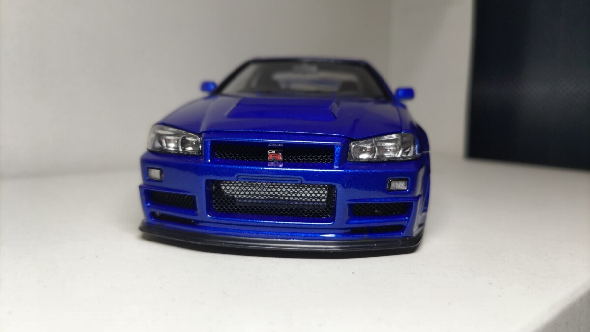 アオシマ 1/24 ニッサン BNR34 スカイライン GT-R NISMO Z-TUNE 【素人作製】【完成品】の画像2