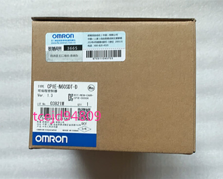 新品 OMRON/オムロン PLC CP1E-N60SDT-D CPUユニット 保証付き