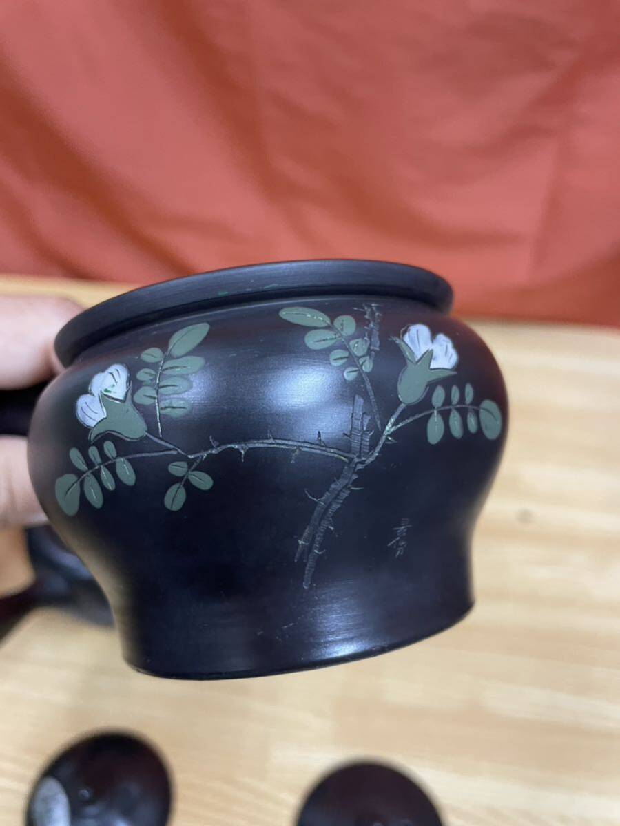 常滑焼 昭龍 石龍 玉光 急須 まとめて 3点 茶器 煎茶道具 茶道具 茶注 の画像8