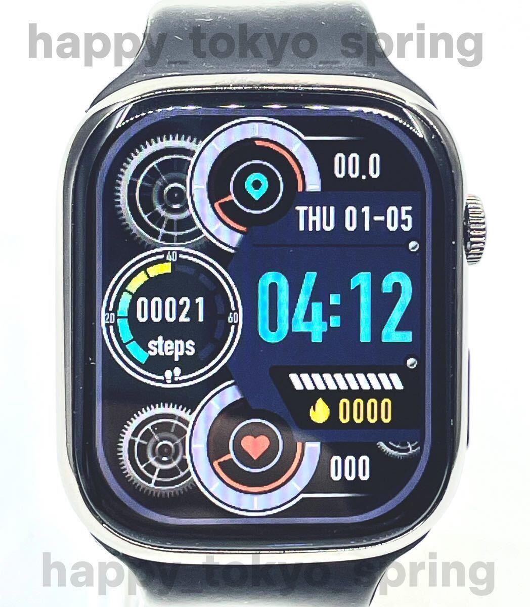 新品 Apple Watch 代替品 2.3インチ 大画面 スマートウォッチ 音楽 多機能 Watch9 健康 スポーツ 防水 血中酸素 android 血圧 iphone 睡眠の画像2