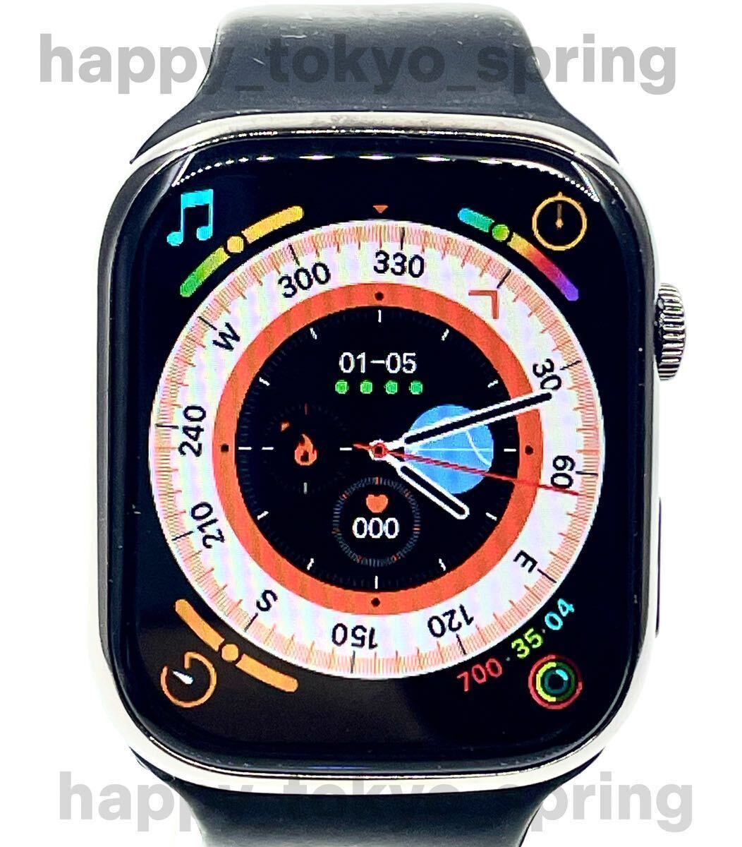 新品 Apple Watch 代替品 2.3インチ 大画面 スマートウォッチ 音楽 多機能 Watch9 健康 スポーツ 防水 血中酸素 android 血圧 iphone 睡眠.の画像3