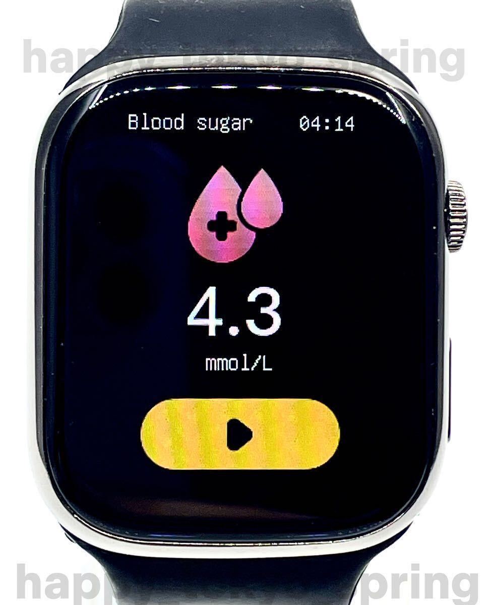 新品 Apple Watch 代替品 2.3インチ 大画面 スマートウォッチ 音楽 多機能 Watch9 健康 スポーツ 防水 血中酸素 android 血圧 iphone 睡眠._画像6