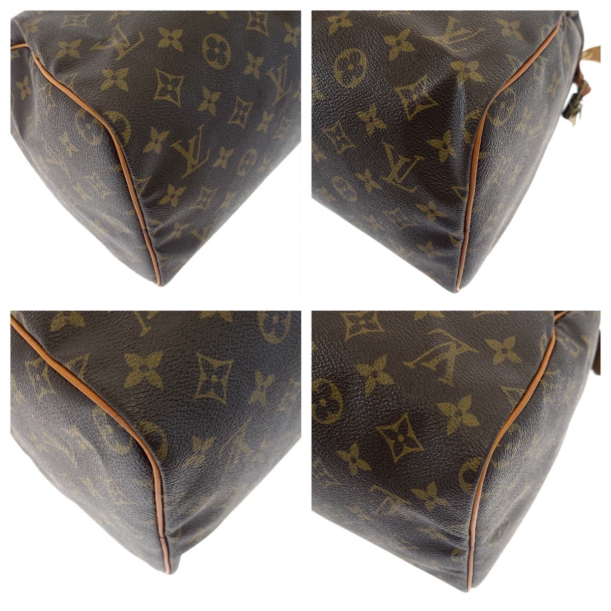 LOUIS VUITTON ルイヴィトン モノグラム スピーディ30 ブラウン 茶 PVC M41526 ボストンバッグ ハンドバッグ レディース 405490_画像4