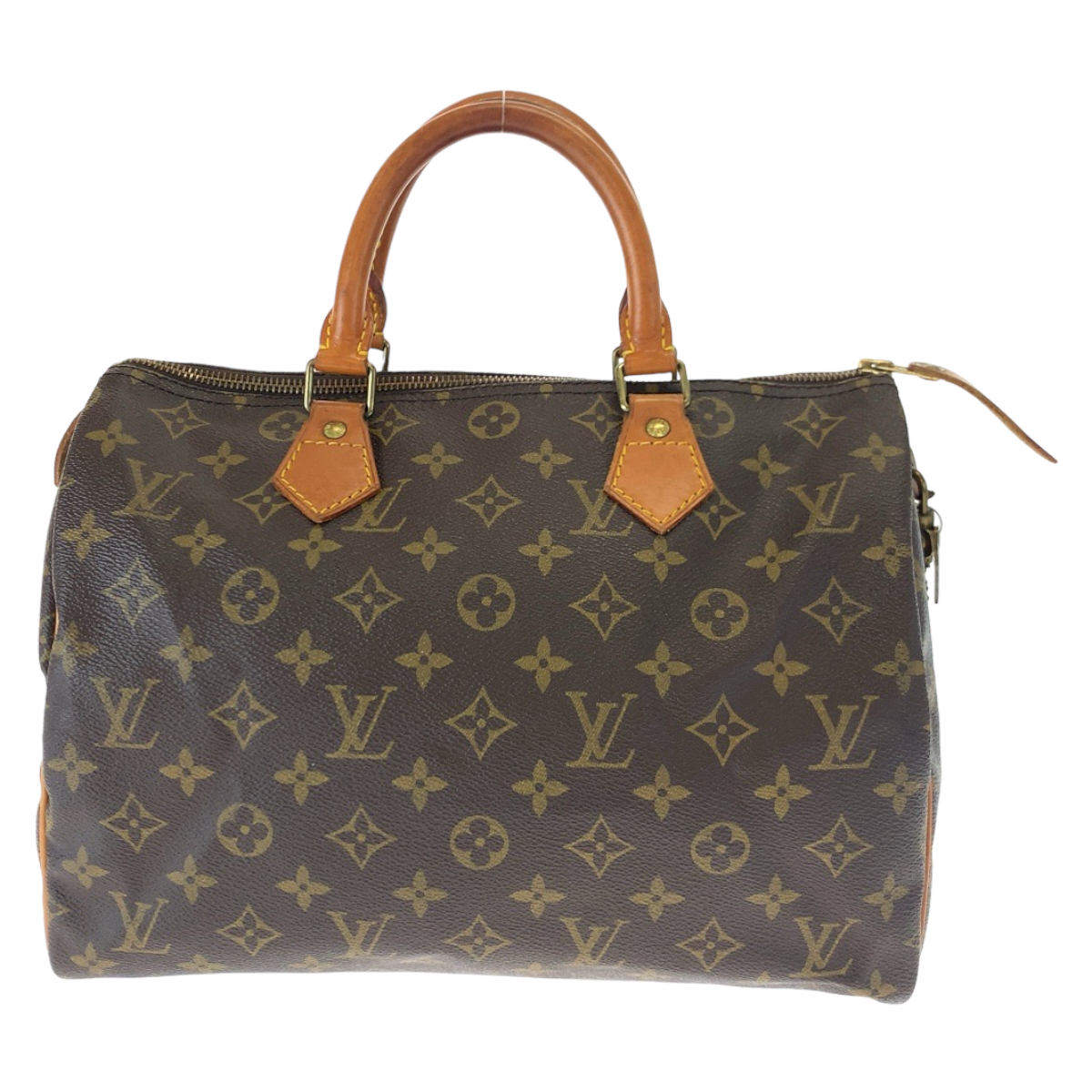 LOUIS VUITTON ルイヴィトン モノグラム スピーディ30 ブラウン 茶 PVC M41526 ボストンバッグ ハンドバッグ レディース 405490_画像2