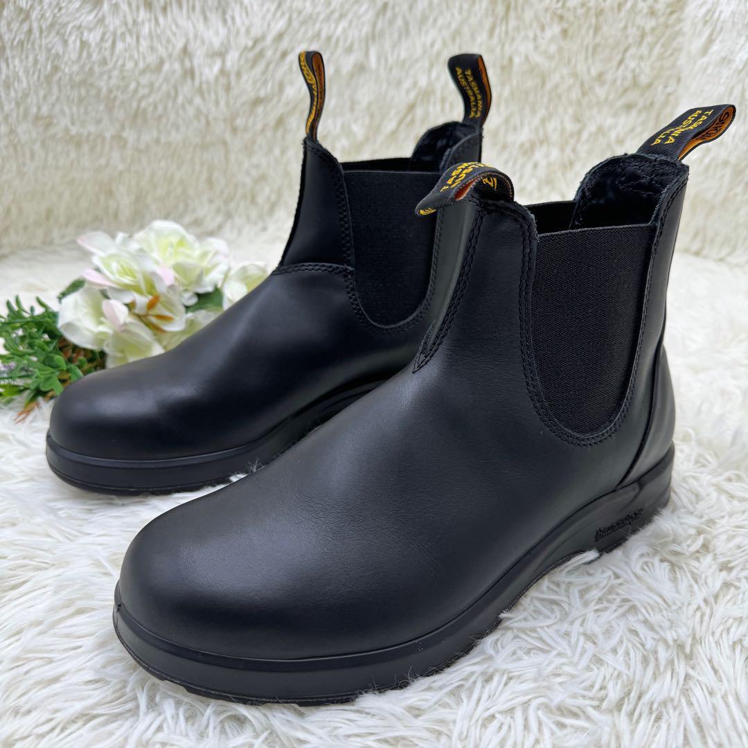 極美品 入手困難 Blundstone ブランドストーン サイドゴアブーツ 6 黒 リアルレザー レザーシューズ ブラック 黒_画像1