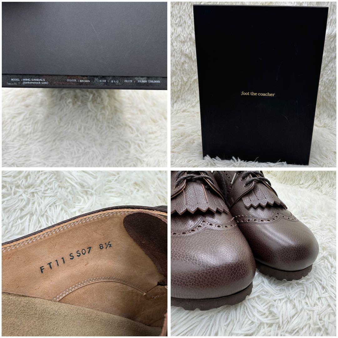 【美の靴】未使用 入手困難 foot the coacher フットザコーチャー サンダル BIRKENSTOCK ビルケンシュトックソール 26.5㎝ 革靴 レザー_画像10