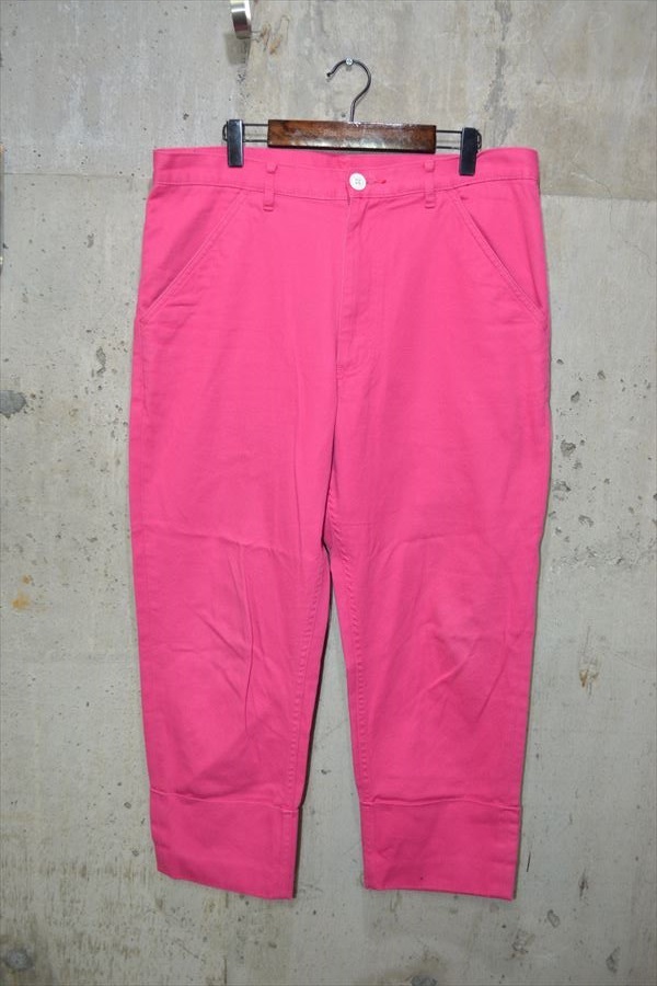 コムデ ギャルソン オム プリュス COMMEdesGARCONS HOMME PLUS AD2011 ピンク 裾折り返し パンツ S PI-P057 D5464の画像2