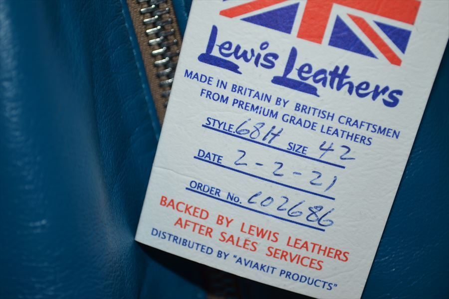 ルイスレザー Lewis Leathers SUPER SPORTSMAN スーパースポーツマン ホースハイド ライダース ジャケット 42 レザー IT0173の画像6