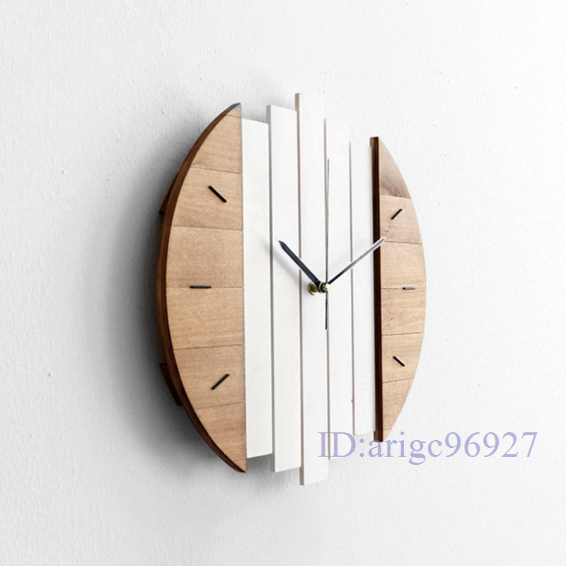 G115★掛け時計 壁時計 インテリア シック ヴィンテージ 木琴風 シンプル 北欧風 ヨーロピアン アナログ 木製 おしゃれ_画像5