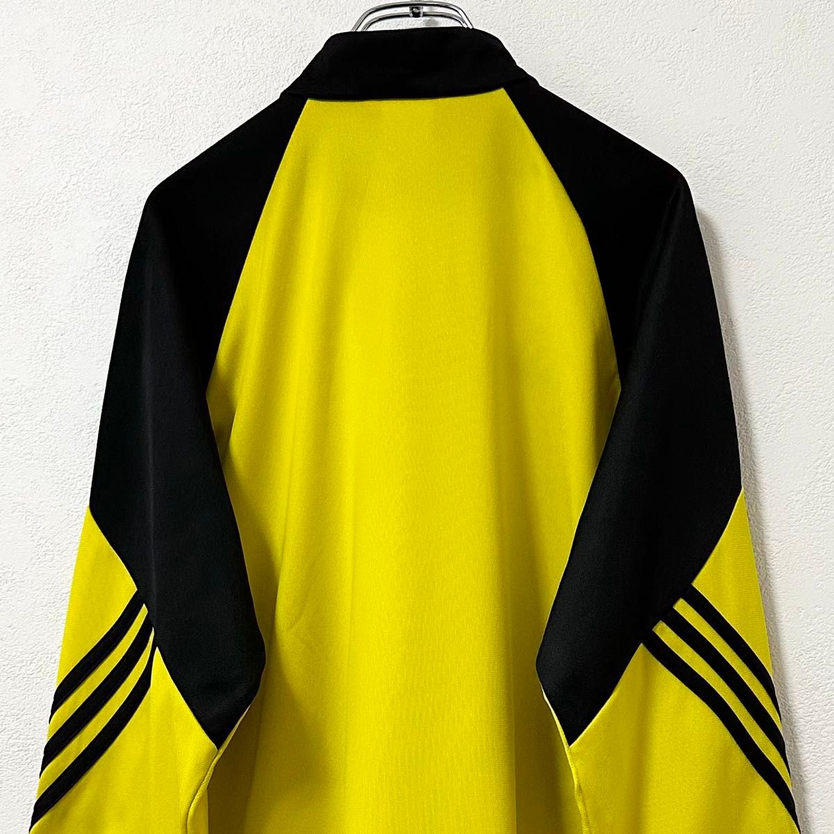 美品★adidasアディダス★ジャージ★トラックジャケット★イエロー/黄黒★XL