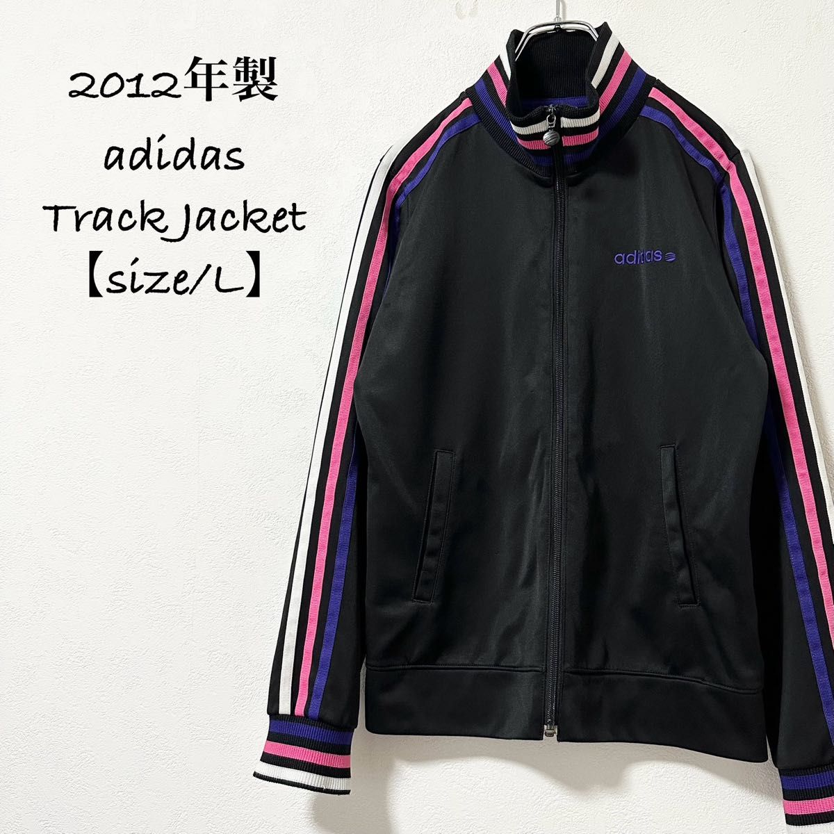 美品 adidas/アディダス ジャージ トラックジャケット ブラック 美品 adidas/アディダス ジャージ トラックジャケット ブラック
