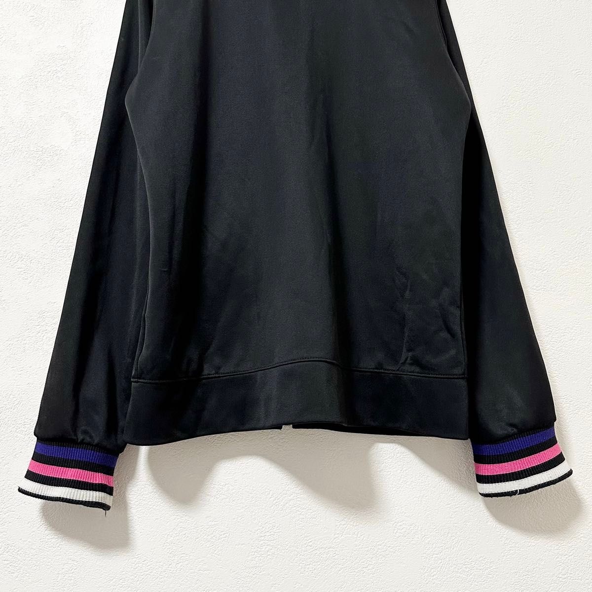美品 adidas/アディダス ジャージ トラックジャケット ブラック 美品 adidas/アディダス ジャージ トラックジャケット ブラック