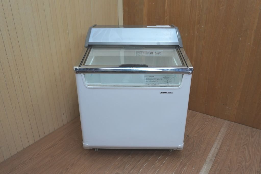 4c098 SANYO サンヨー 冷凍ショーケース SCR-075DN 130L アイス販売 フリーザー