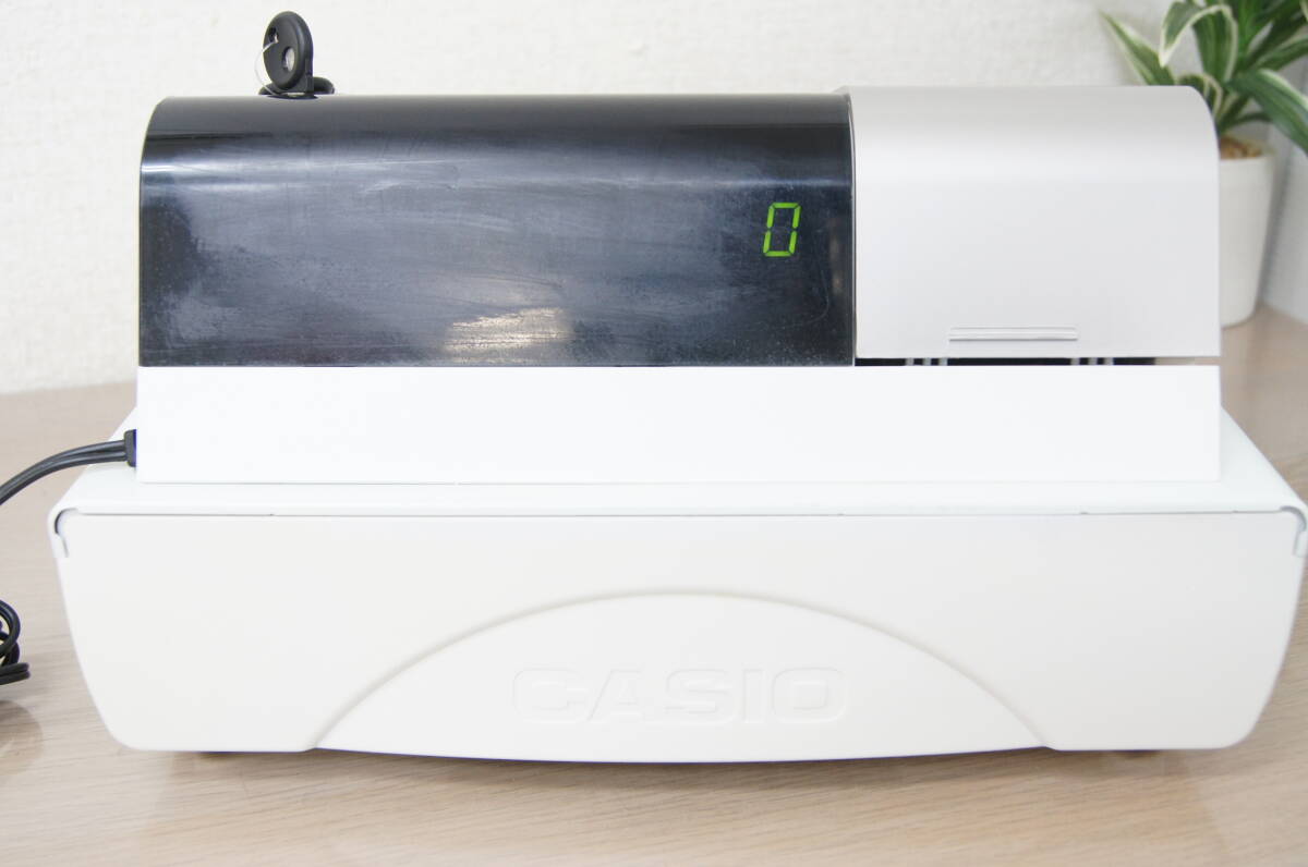 CASIO カシオ 電子レジスター SE-S10 印字確認済み レジ ドロアー鍵付き 8J560の画像8