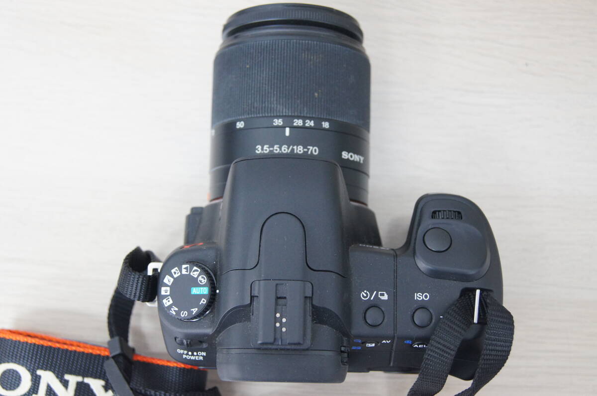 SONY ソニー α200 デジタル 一眼レフカメラ DSLR-A200 レンズDT-3.5-5.6/18-70 1J807_画像7