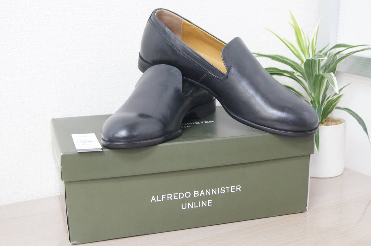 ALFREDO BANNISTER アルフレッドバニスター 39 本革 メンズ 革靴 1J808_画像1
