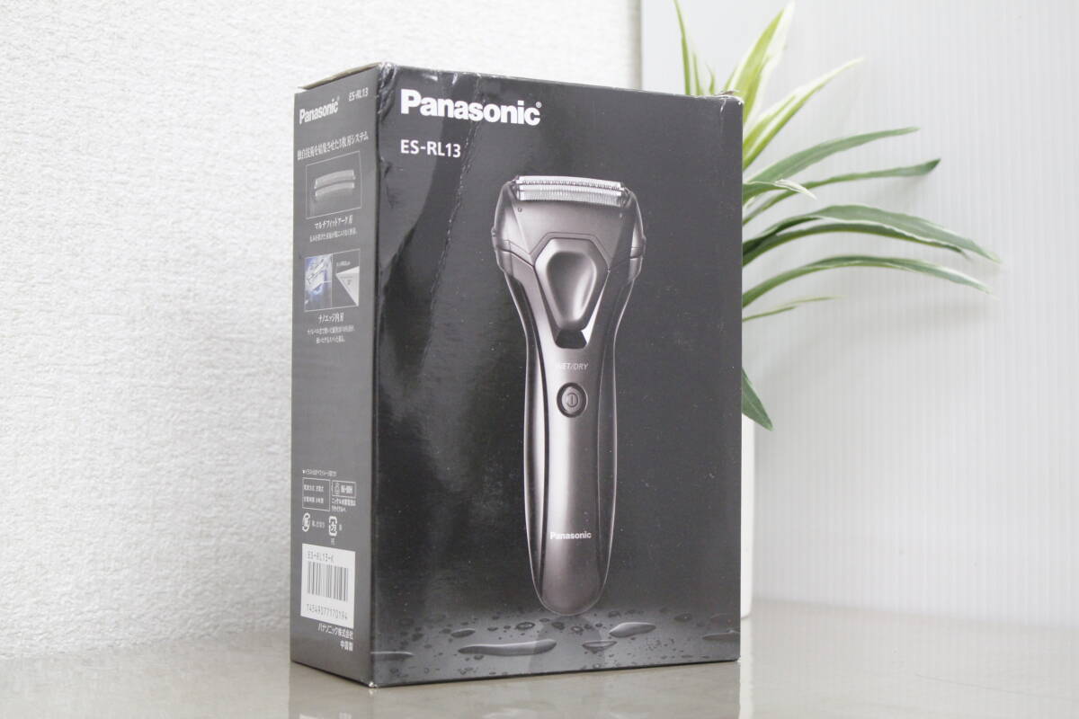 1000円～売り切り!!【未使用/※刃無し】Panasonic/パナソニック ES-RL13 メンズ シェーバー 髭剃り 黒 12WPH003の画像1