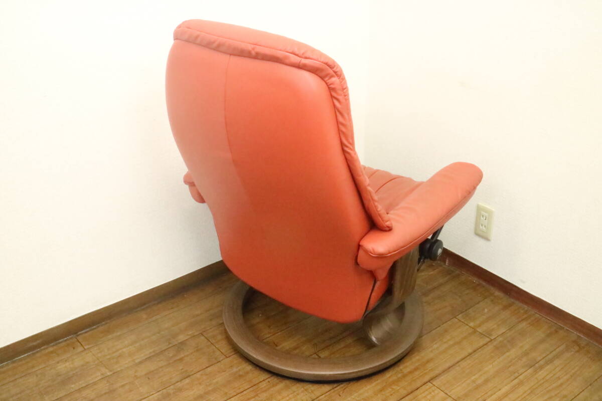 [ pickup possible / Fukuoka city Hakata district ] eko -nes original leather / total leather -stroke less less chair personal chair reclining chair 12J566