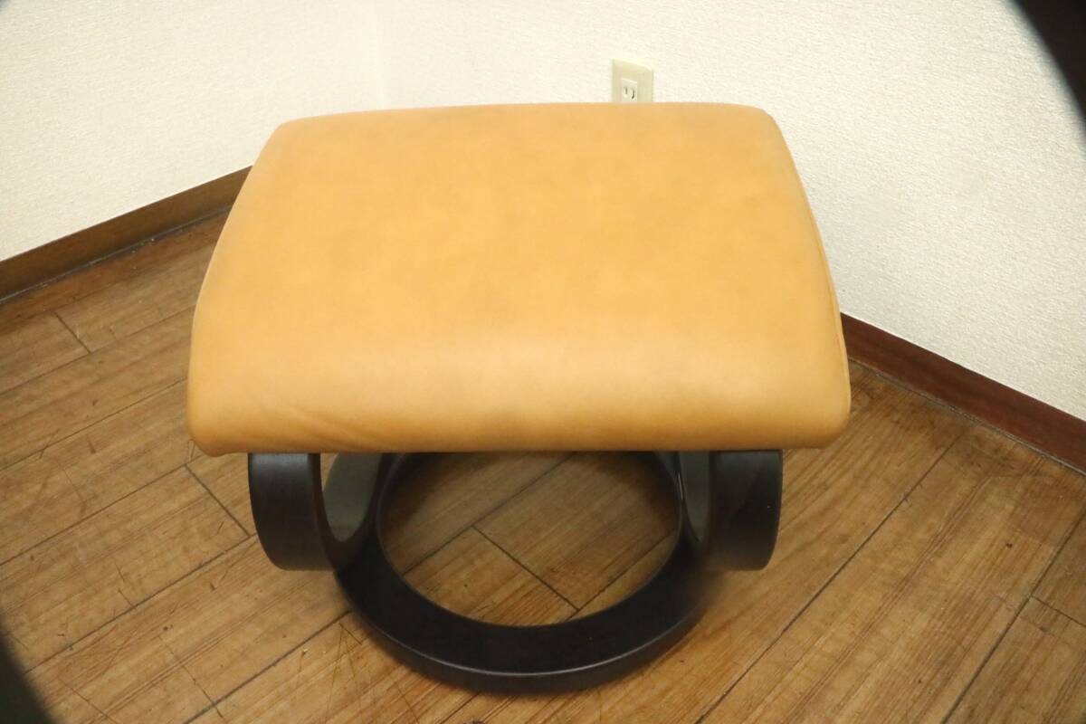 [ pickup possible / Fukuoka city Hakata district ] himollahimola total book@ leather trim ze Lost less chair ottoman set reclining chair 12J568