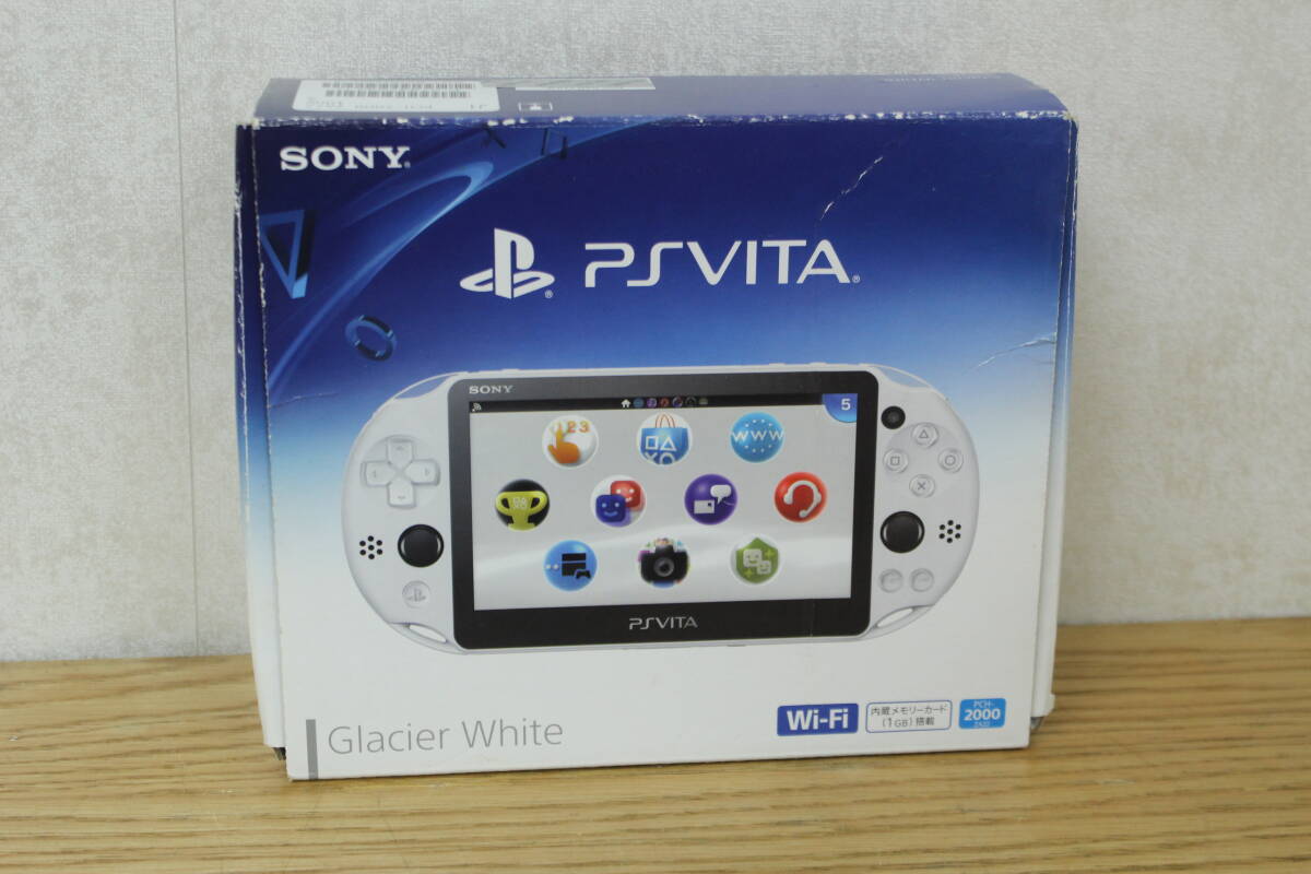 【初期化済】SONY ソニー PlayStation VITA PSVITA プレイステーション Vita PCH-2000 Wi-Fi モデル 1J693の画像8