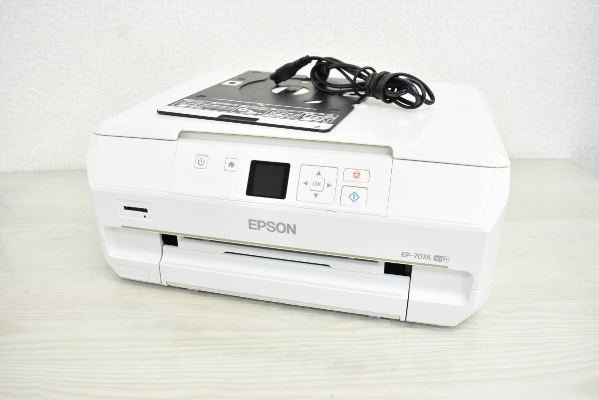 EPSON インクジェット複合機 A4プリンター EP-707A 8J702の画像1