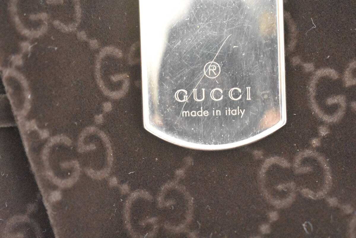 GUCCI Gucci SV925 персональный медальон plate подвеска колье серебряный 1J786