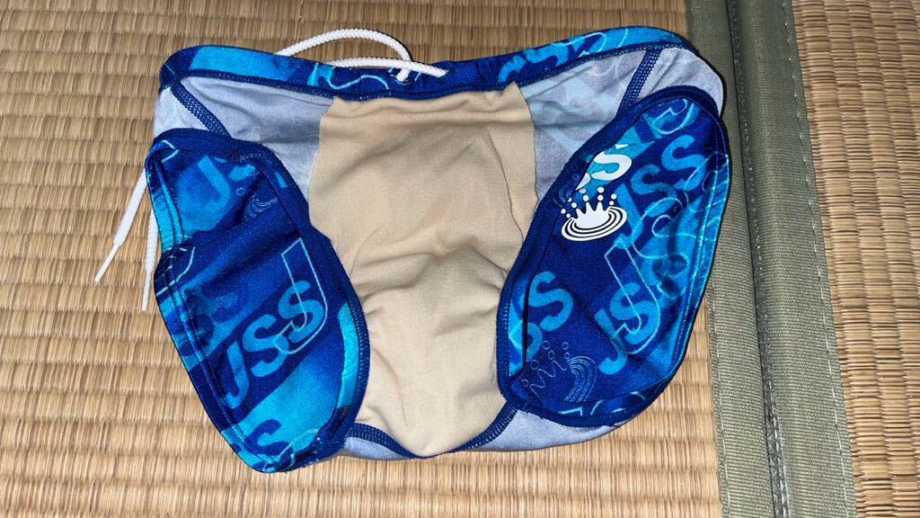[ used ]JSS swimming school designation swimsuit MIZUNO Mizuno . bread .. swimsuit M size blue 