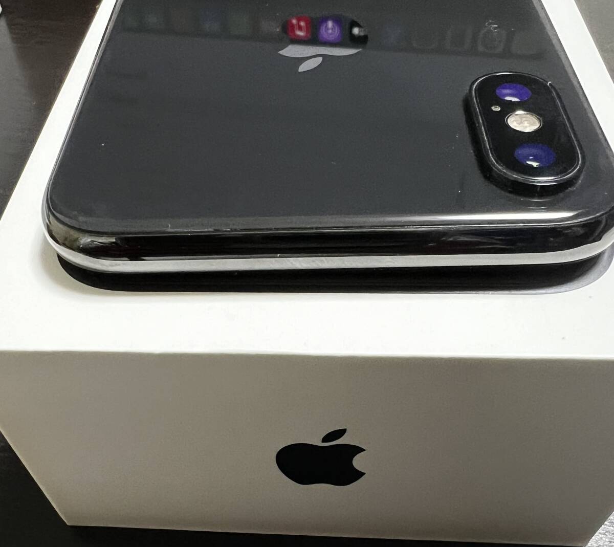 中古品 iPhone X 256GB Space gray スペースグレイ SIMフリー SIMロックなし MQC12J/A AUの画像9