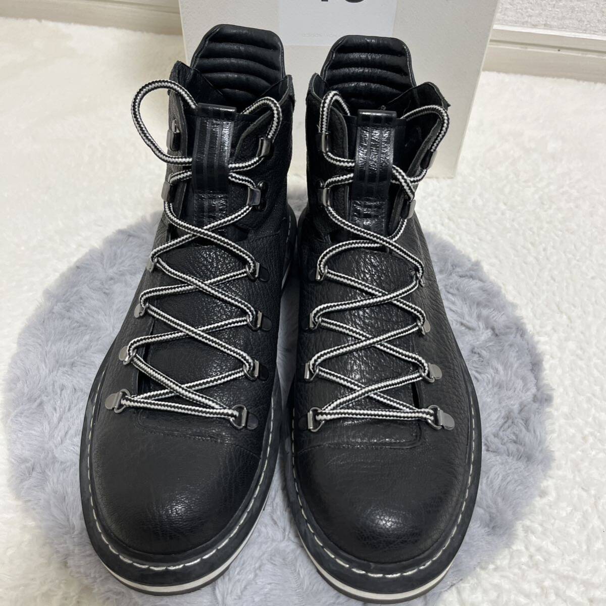 Y-3 SHIKU RUN8.5YOHJI YAMAMOTOトレッキングブーツ マウンテンブーツ　ワークブーツブラック _画像2