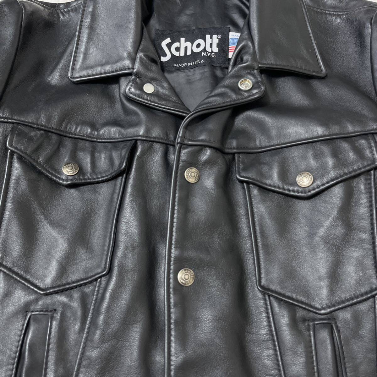 USA製Schott36レザージャケット トラッカージャケット 850SP本革 USA製Schott36レザージャケット トラッカージャケット 850SP本革