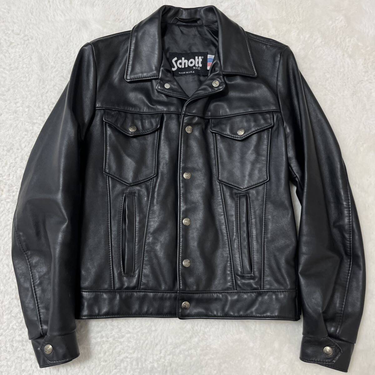 USA製Schott36レザージャケット トラッカージャケット 850SP本革 USA製Schott36レザージャケット トラッカージャケット 850SP本革