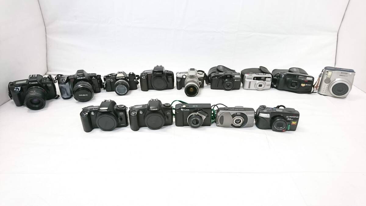 【USED品～ジャンク品】Canon キャノン MINOLTA ミノルタ他 カメラ 計14点セット/一眼レフ/フィルムカメラ/PENTAX/富士フイルム他/10-RMS44の画像1