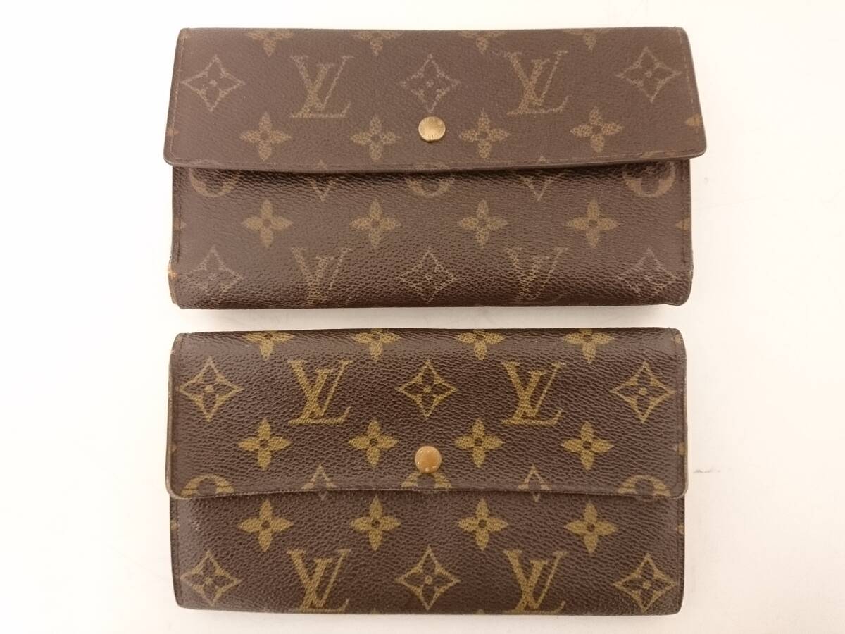 LOUIS VUITTON ルイヴィトン モノグラムライン 財布 ほか 合計5点セット/長財布/キーケース/二つ折り財布/ミュルティクレ/05AK041111-6の画像2