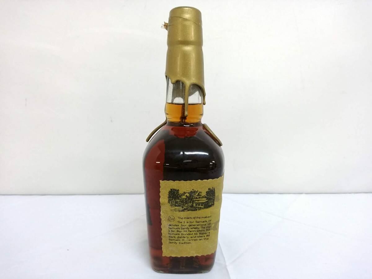 【コレクション放出品 未開栓】Maker's Mark メーカーズマーク ゴールドトップ バーボンウイスキー 750ml 50.5%/古酒/6-06OM042112の画像6