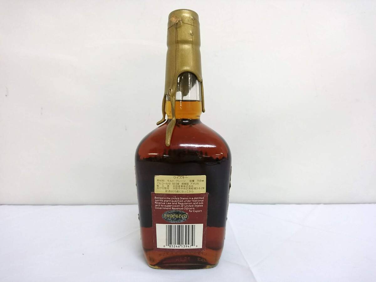 【コレクション放出品 未開栓】Maker's Mark メーカーズマーク ゴールドトップ バーボンウイスキー 750ml 50.5%/古酒/6-06OM042112の画像7