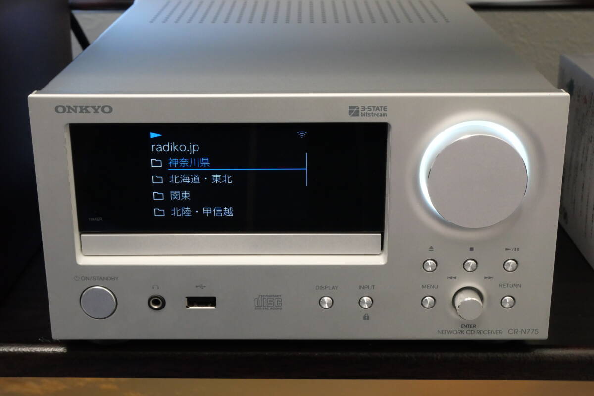 名機 ネットワークCDレシーバー CR-N775 シルバー ONKYO radiko Bluetooth ハイレゾ対応の画像5