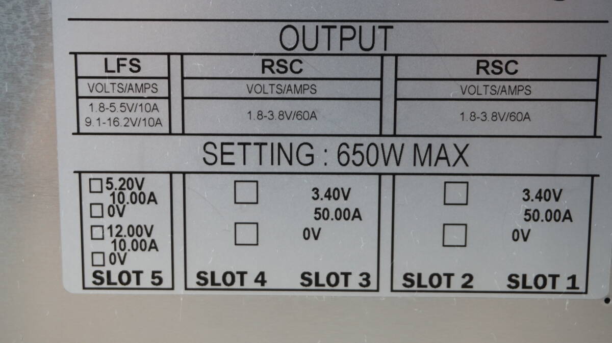 TDK switching regulator high precision power supply TDK AlphaⅡ-650 MV6500105D 1.8v~16.2v 4 output 