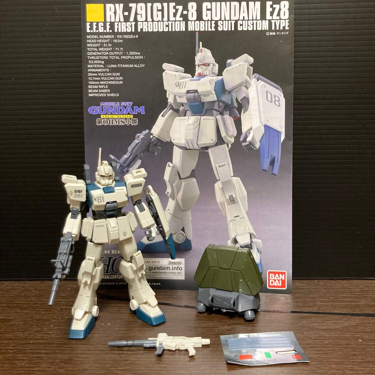 jtガンプラ完成品ジャンク 機動戦士ガンダム 第08MS小隊 HG 1/144 ガンダムEz-8 バンダイ プラモデル